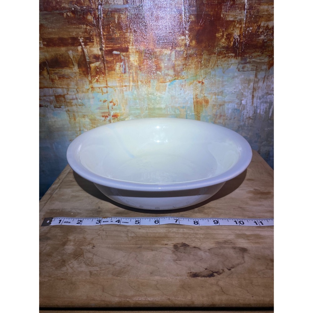 McCoy 1515 USA Pottery Mixing Bowl Vintage Cream White Glazed Ceramic 10.5 Inch